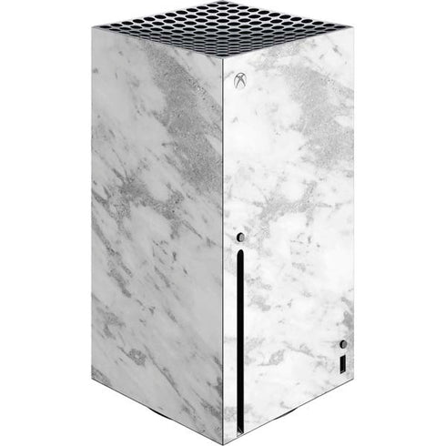 Silver Marble Xbox Series X Console Skin