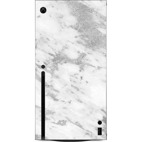 Silver Marble Xbox Series X Console Skin