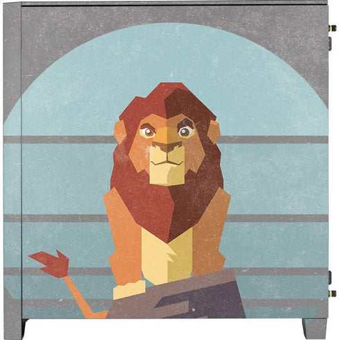 Disney The Lion King Simba On Pride Rock Corsair 4000D Tempered Glass Mid-Tower ATX Case Skin