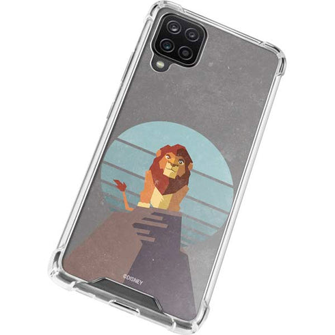 Disney The Lion King Simba On Pride Rock Galaxy A12 Clear Case