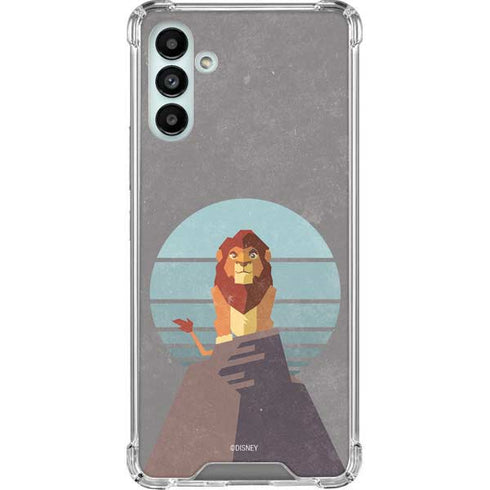 Disney The Lion King Simba On Pride Rock Galaxy A13 5G Clear Case