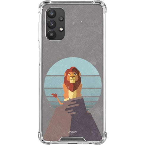Disney The Lion King Simba On Pride Rock Galaxy A32 5G Clear Case