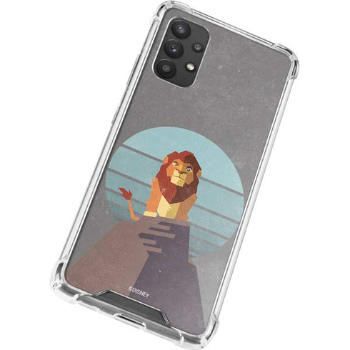 Disney The Lion King Simba On Pride Rock Galaxy A32 5G Clear Case