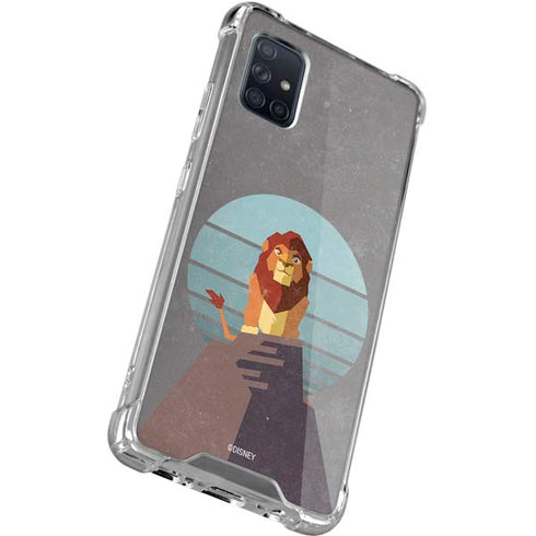 Disney The Lion King Simba On Pride Rock Galaxy A71 5G Clear Case
