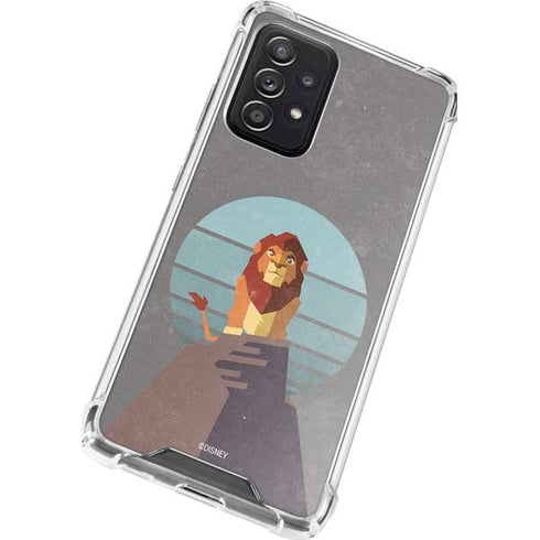 Disney The Lion King Simba On Pride Rock Galaxy A72 5G Clear Case
