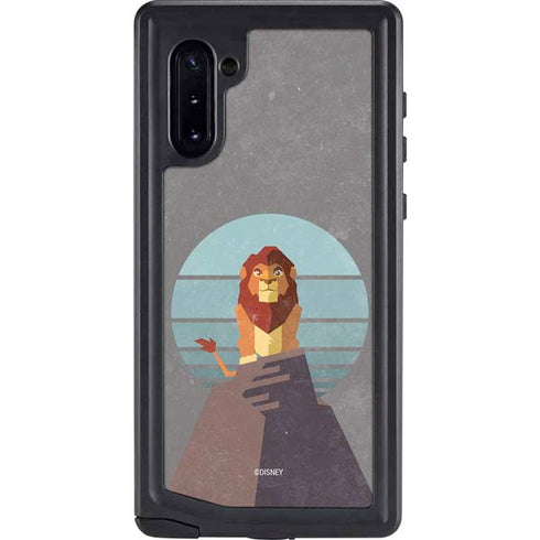 Disney The Lion King Simba On Pride Rock Galaxy Note 10 Waterproof Case