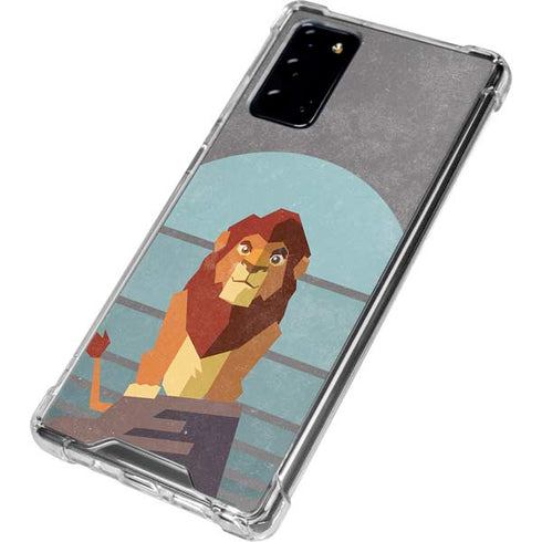 Disney The Lion King Simba On Pride Rock Galaxy Note20 5G Clear Case