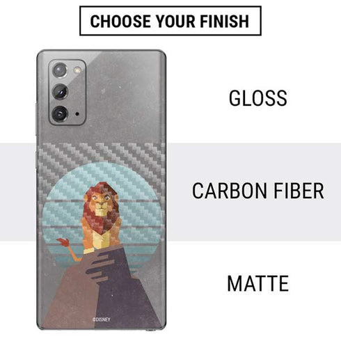 Disney The Lion King Simba On Pride Rock Galaxy Note20 5G Skin