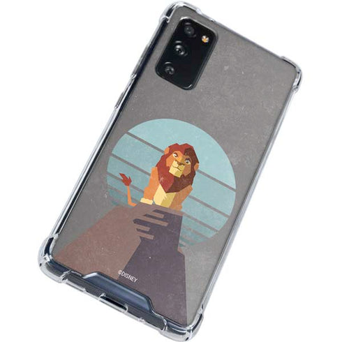 Disney The Lion King Simba On Pride Rock Galaxy S20 FE Clear Case
