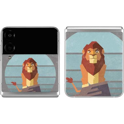 Disney The Lion King Simba On Pride Rock Galaxy Z Flip4 5G Skin