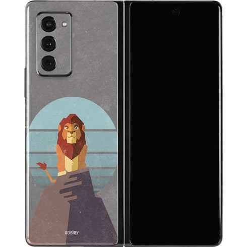 Disney The Lion King Simba On Pride Rock Galaxy Z Fold2 5G Skin