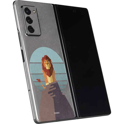 Disney The Lion King Simba On Pride Rock Galaxy Z Fold2 5G Skin