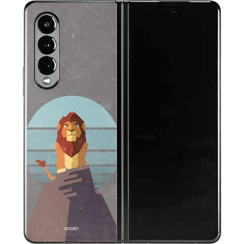 Disney The Lion King Simba On Pride Rock Galaxy Z Fold3 5G Skin