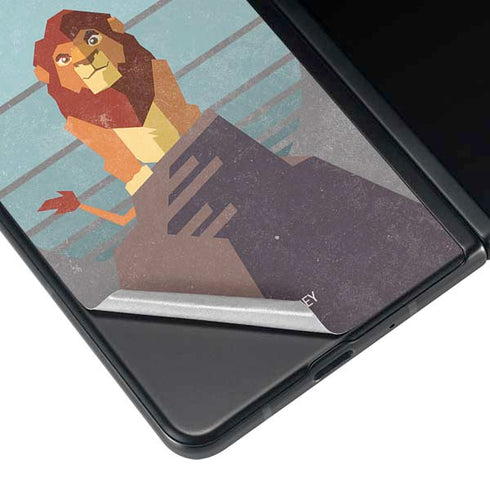 Disney The Lion King Simba On Pride Rock Galaxy Z Fold4 5G Skin