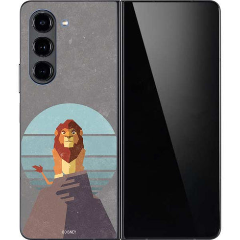 Disney The Lion King Simba On Pride Rock Galaxy Z Fold5 5G Skin
