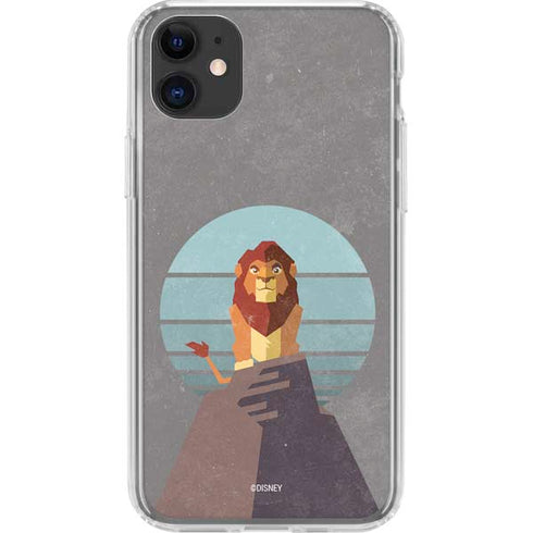 Disney The Lion King Simba On Pride Rock iPhone 11 Clear Case
