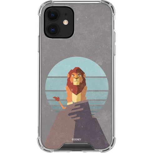 Disney The Lion King Simba On Pride Rock iPhone 12 Clear Case