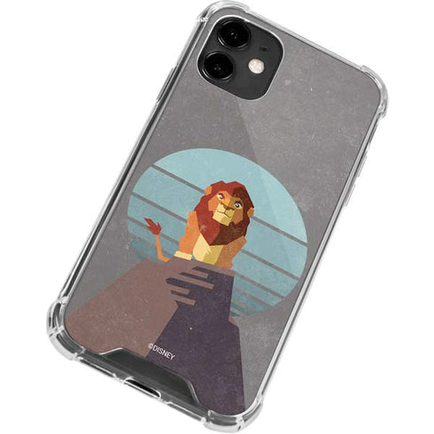 Disney The Lion King Simba On Pride Rock iPhone 12 Clear Case