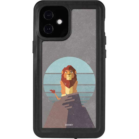 Disney The Lion King Simba On Pride Rock iPhone 12 Mini Waterproof Case