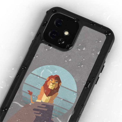 Disney The Lion King Simba On Pride Rock iPhone 12 Mini Waterproof Case