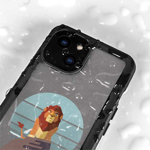 Disney The Lion King Simba On Pride Rock iPhone 13 Mini Waterproof Case