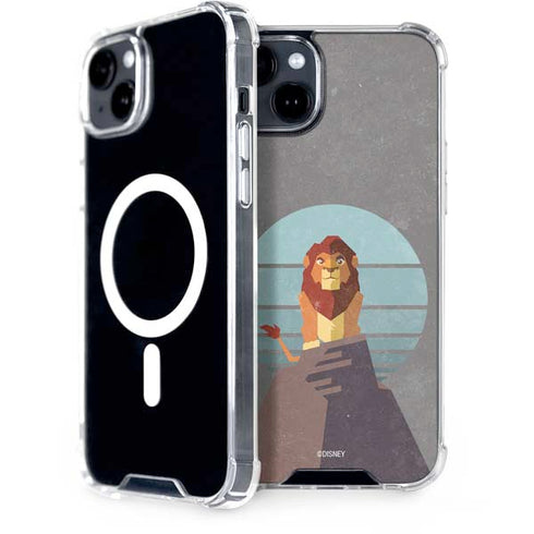 Disney The Lion King Simba On Pride Rock iPhone 15 Plus MagSafe Case