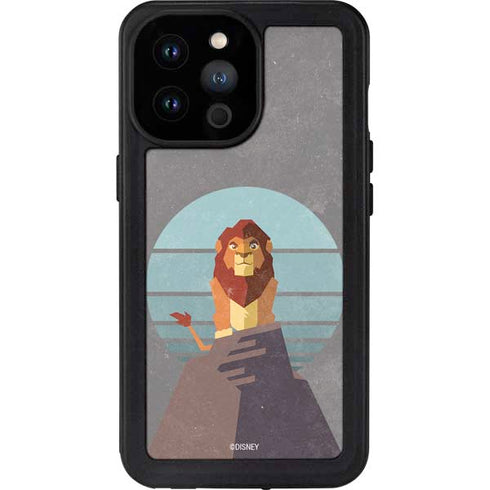 Disney The Lion King Simba On Pride Rock iPhone 14 Pro Max Waterproof Case