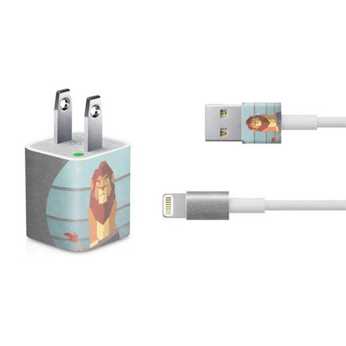 Disney The Lion King Simba On Pride Rock iPhone Charger (5W USB) Skin