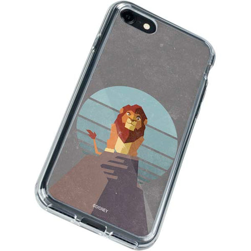 Disney The Lion King Simba On Pride Rock iPhone SE (2nd & 3rd Gen) Clear Case