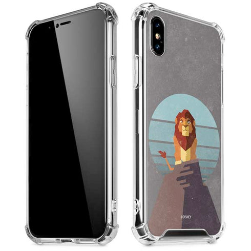 Disney The Lion King Simba On Pride Rock iPhone XS Max Clear Case