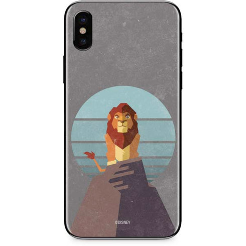 Disney The Lion King Simba On Pride Rock iPhone XS Skin