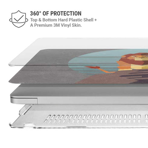 Disney The Lion King Simba On Pride Rock MacBook Air 15in (2023-2025) Case plus Skin