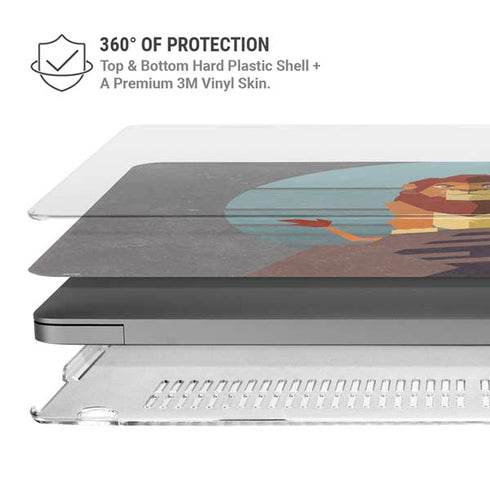 Disney The Lion King Simba On Pride Rock MacBook Pro 16in (2021-25) Case plus Skin