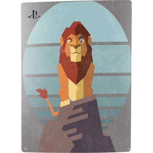 Disney The Lion King Simba On Pride Rock PS5 Console Skin