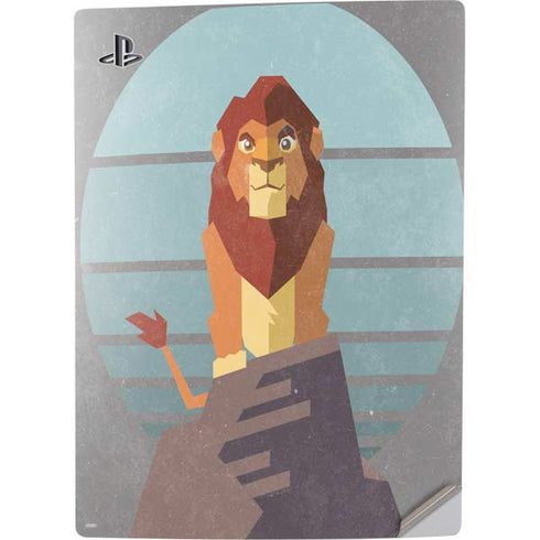 Disney The Lion King Simba On Pride Rock PS5 Digital Edition Console Skin