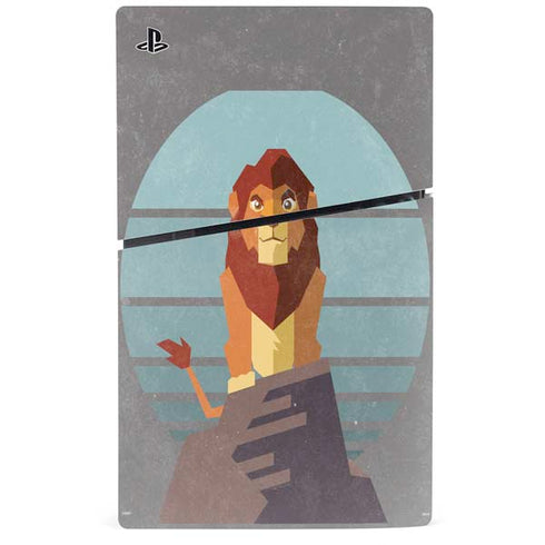 Disney The Lion King Simba On Pride Rock PS5 Slim Disk Bundle Skin