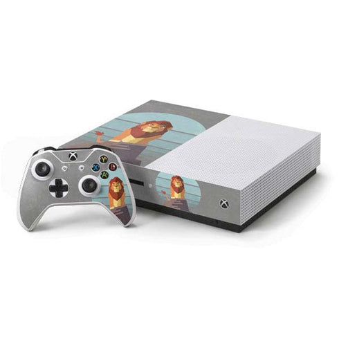 Disney The Lion King Simba On Pride Rock Xbox One S Console and Controller Bundle Skin