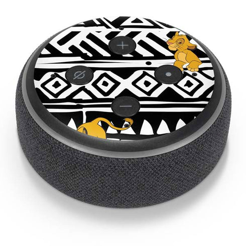Disney The Lion King Simba Tribal Print Amazon Echo Dot Skin