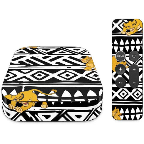 Disney The Lion King Simba Tribal Print Apple TV Skin