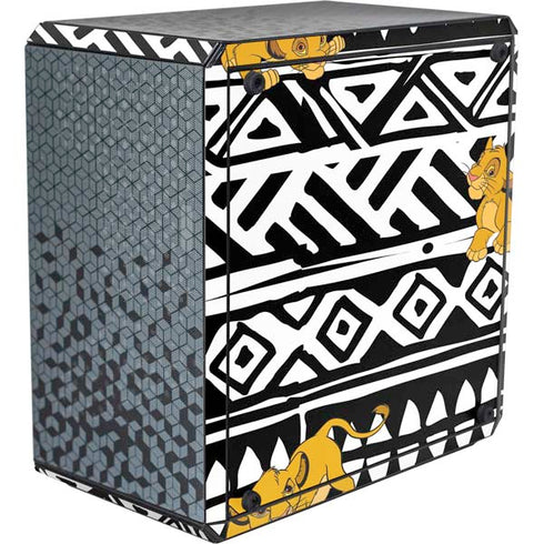 Disney The Lion King Simba Tribal Print Cooler Master MasterBox Q300L Mini Tower Skin