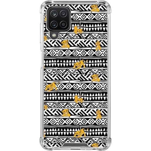 Disney The Lion King Simba Tribal Print Galaxy A12 Clear Case