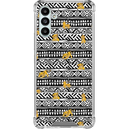 Disney The Lion King Simba Tribal Print Galaxy A13 5G Clear Case