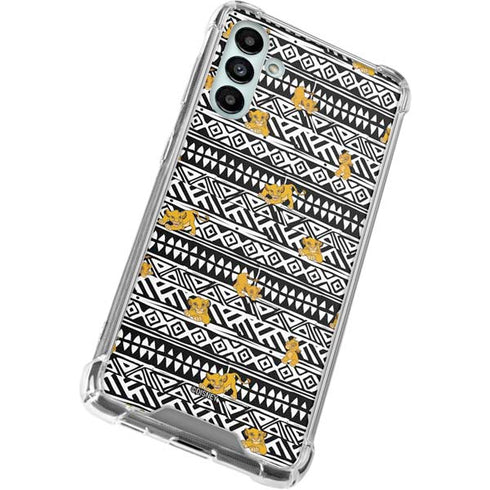 Disney The Lion King Simba Tribal Print Galaxy A13 5G Clear Case