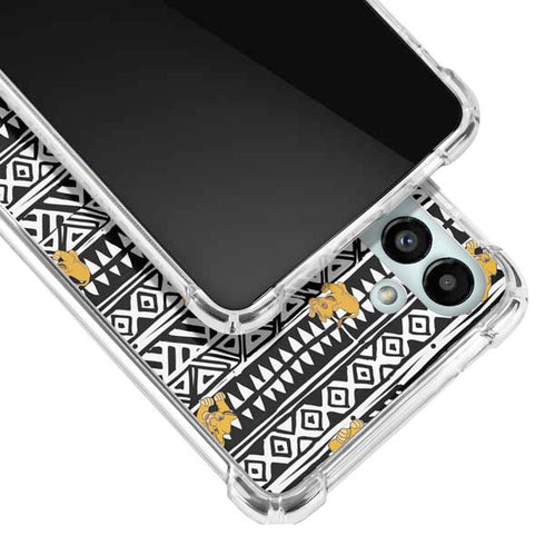 Disney The Lion King Simba Tribal Print Galaxy A13 5G Clear Case