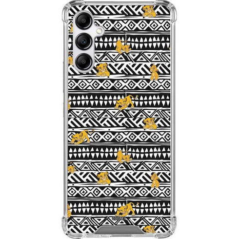 Disney The Lion King Simba Tribal Print Galaxy A14 5G Clear Case