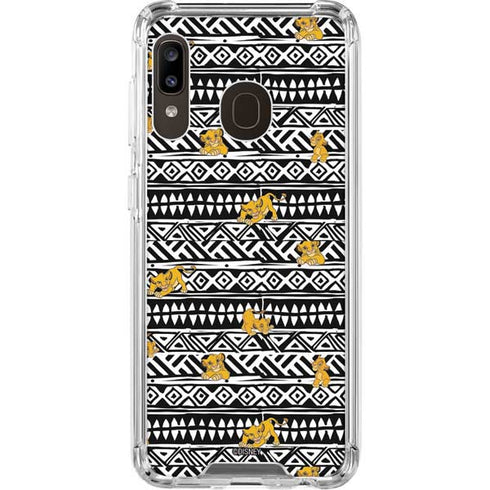 Disney The Lion King Simba Tribal Print Galaxy A30 Clear Case