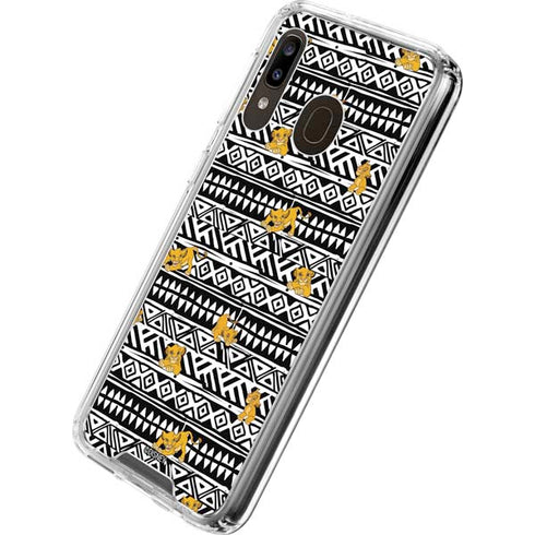 Disney The Lion King Simba Tribal Print Galaxy A30 Clear Case