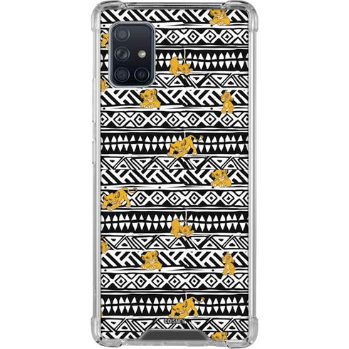 Disney The Lion King Simba Tribal Print Galaxy A51 5G Clear Case