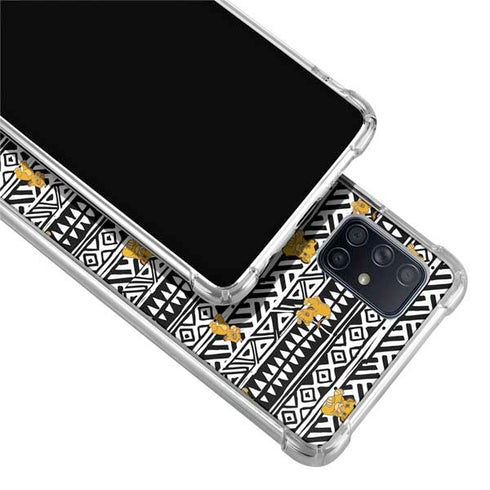 Disney The Lion King Simba Tribal Print Galaxy A51 5G Clear Case