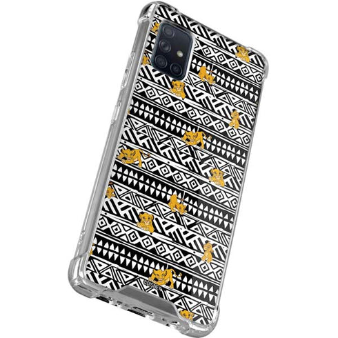 Disney The Lion King Simba Tribal Print Galaxy A51 5G Clear Case